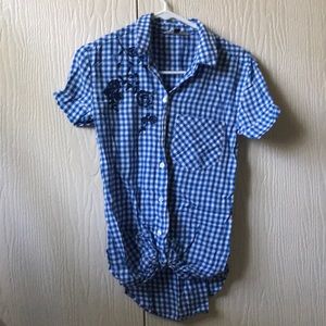 Plain collared shirt